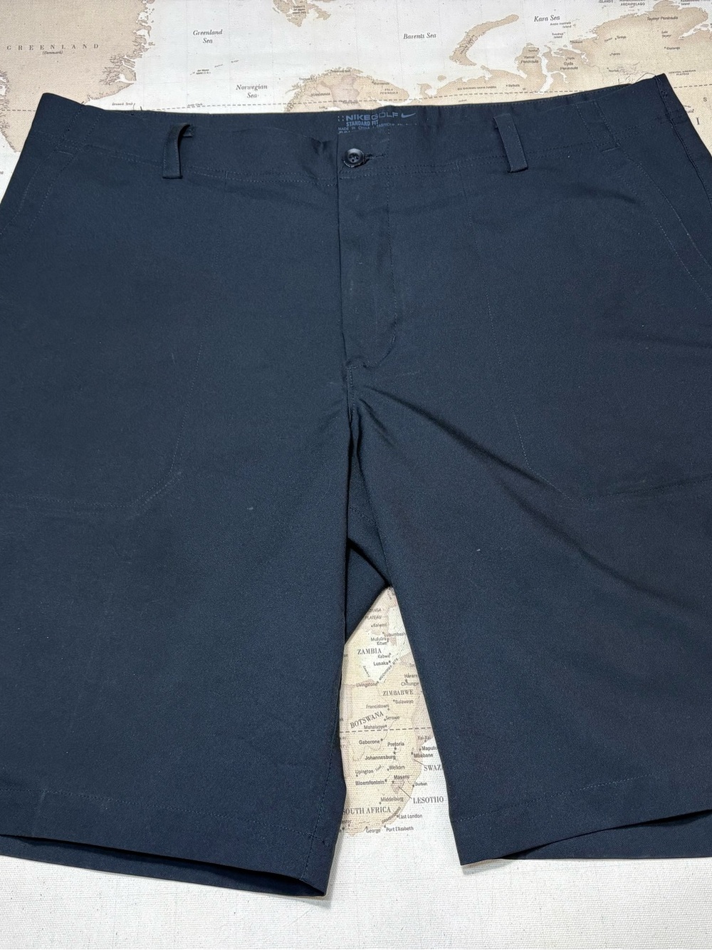 Nike Dri-Fit Chino Style Golf Shorts Mens Sz 36 Black•Multi-Sport Activewear EUC